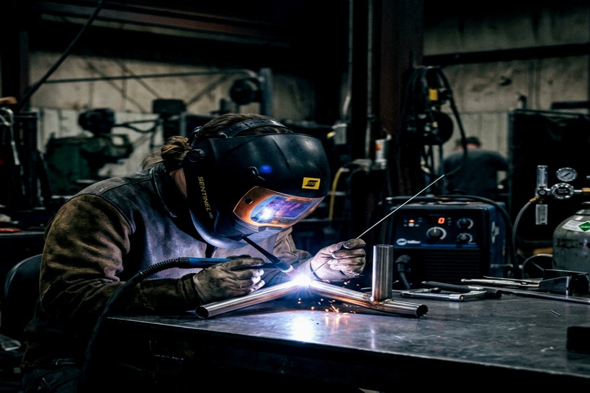 Skilled TIG Stainless Steel Pipe Welding