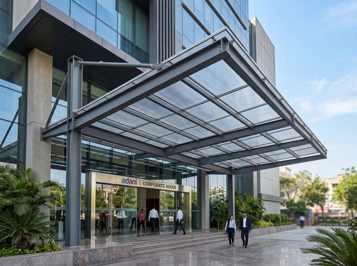 Custom steel weather shade structure